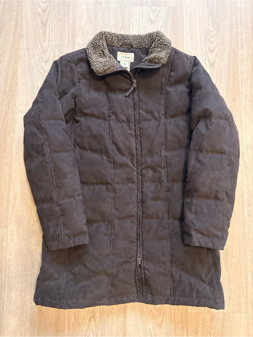 L.L. Bean 2000s quilted down puffer jacket women’s size medium